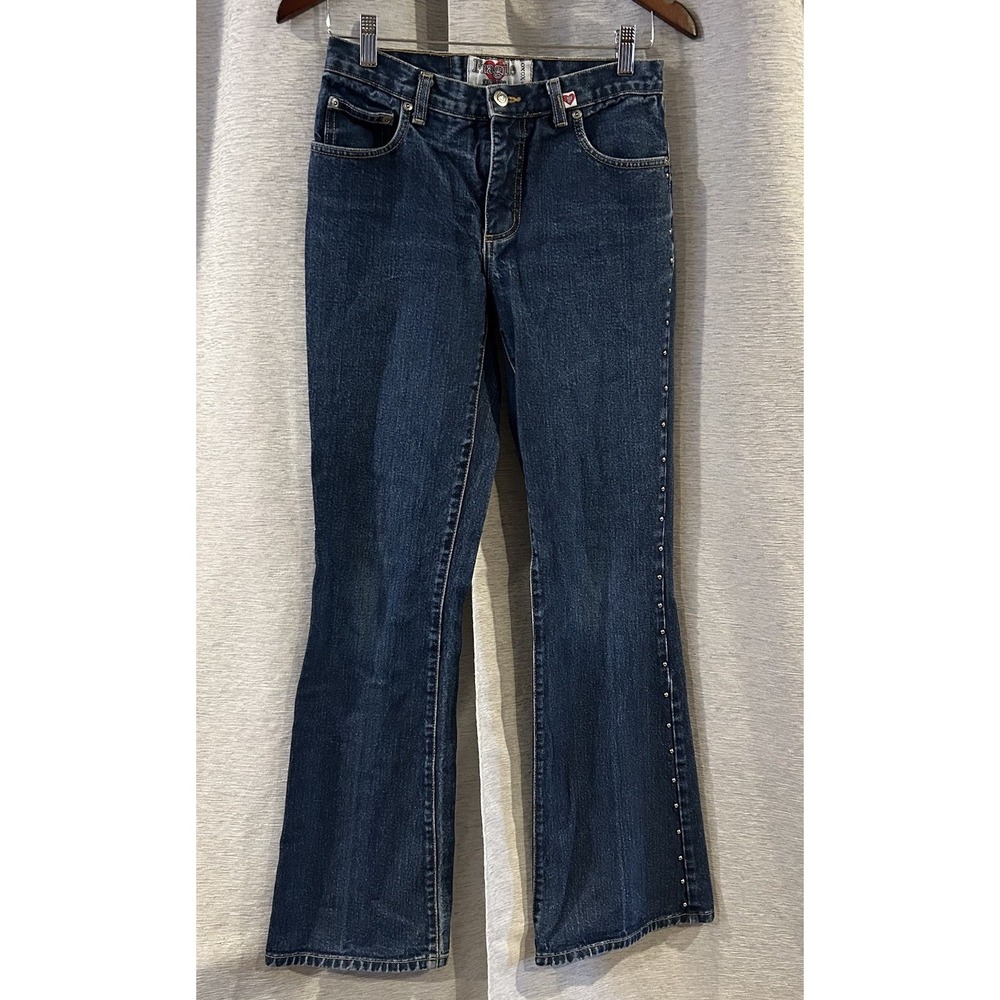 Fragile Blue Jeans Womens Size 5 Tradition Slim Boot Studded Y2K